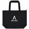 Amp'd Up.Co Black Cotton Tote w/ Zipper