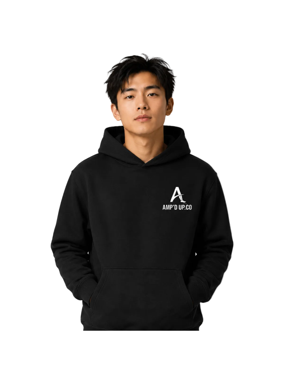 Amp'd Up.Co Black Unisex Hoodie