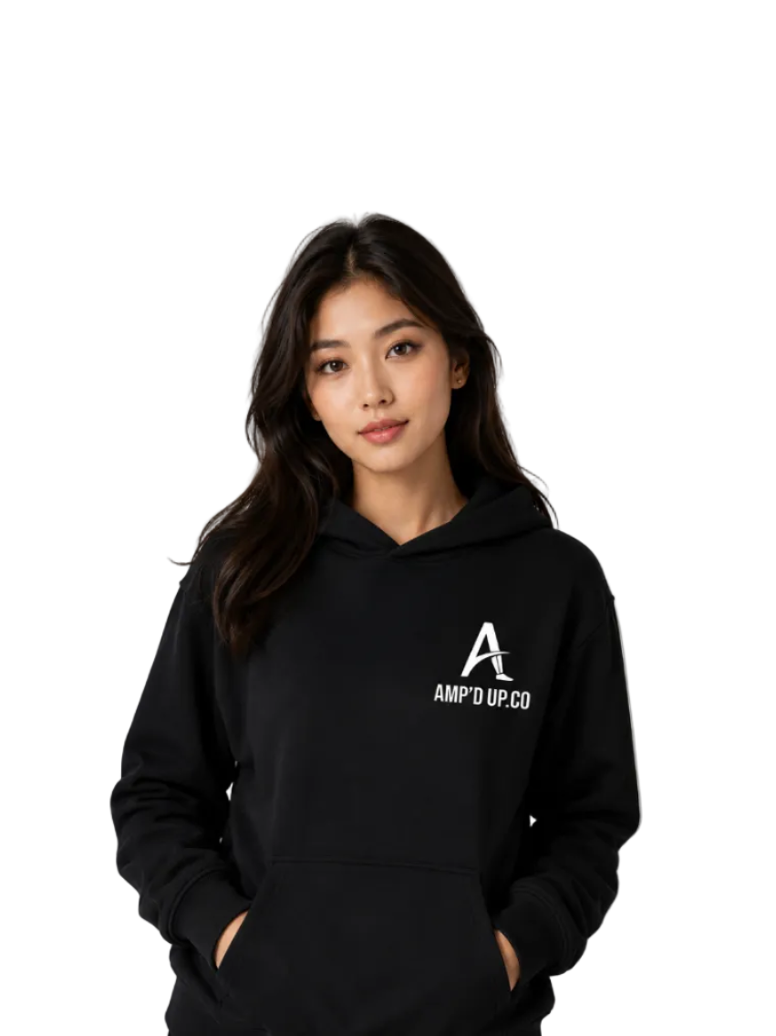 Amp'd Up.Co Black Unisex Hoodie