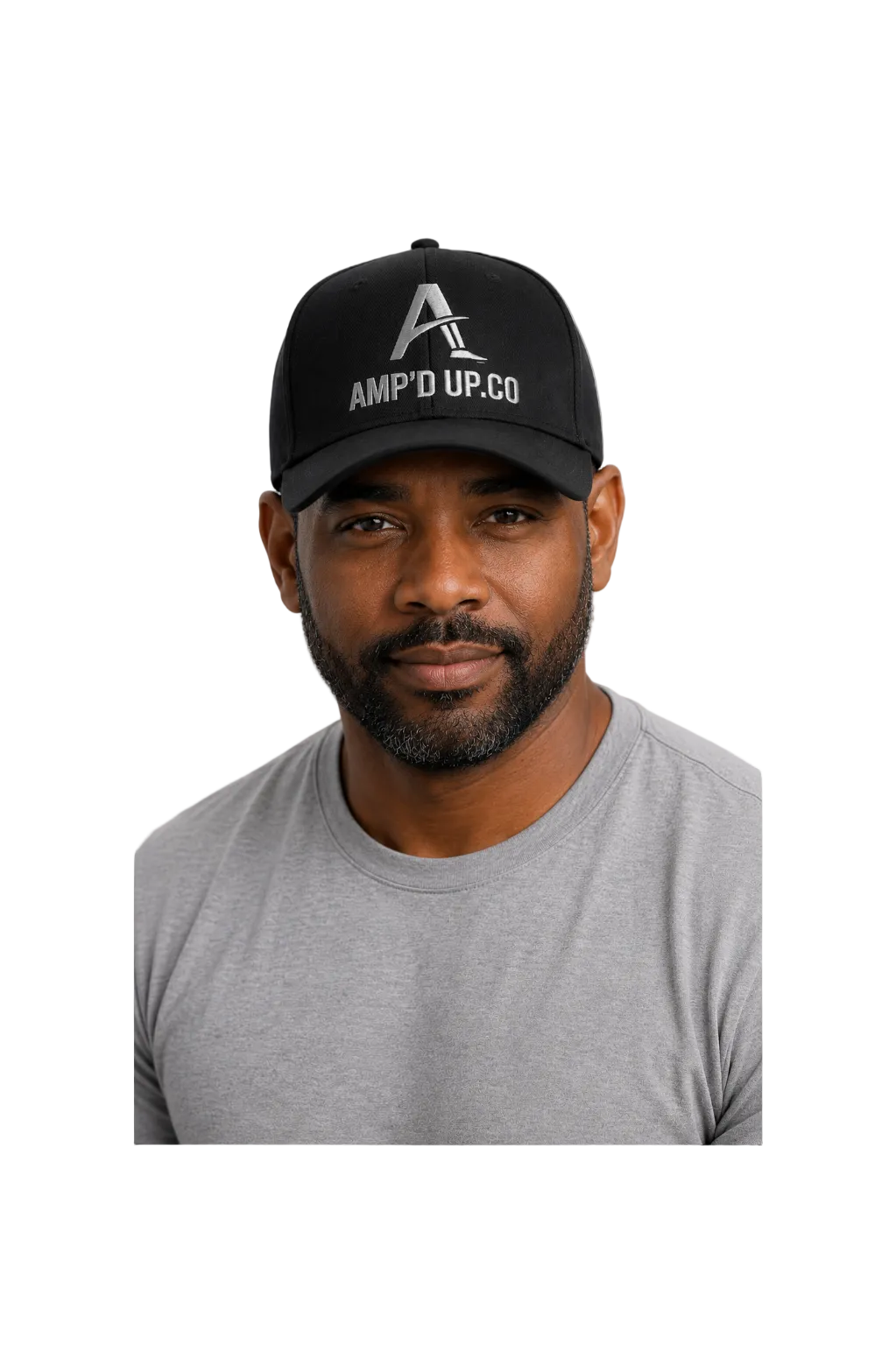 Amp'd Up.Co Black/Silver Unisex Hat