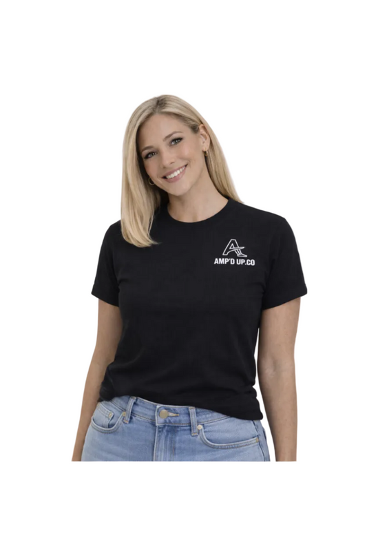 Amp’d Up.Co Black Women's T-Shirt