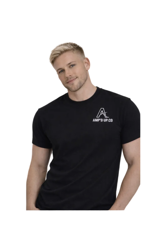 Amp’d Up.Co Black Men's T-Shirt