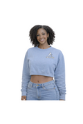 Amp’d Up.Co Light Blue Women’s Crop Sweater