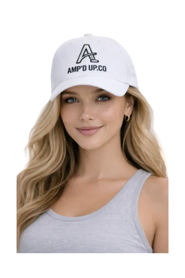 Amp’d Up.Co White Unisex Hat