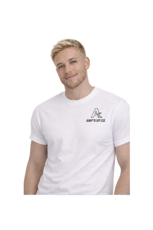 Amp’d Up.Co White Men's T-Shirt